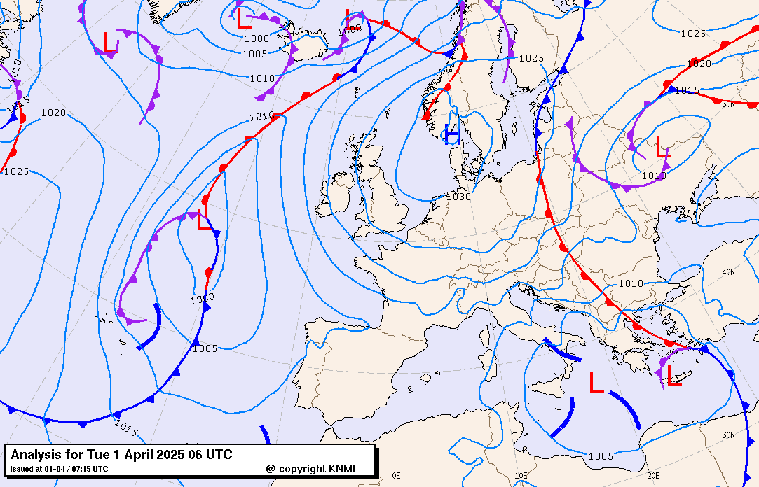 Previsioni meteo per martedì 1, mercoledì 2, giovedì 3 (aprile)