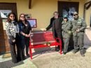 Inaugurata la Panchina Rossa presso la sede di Con Tatto Donna a Vigevano