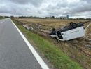 Lomello: si ribalta in un campo con il furgone delle poste sulla provinciale, ferito un 24enne
