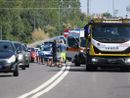 Pavia, scontro tra moto sulla tangenziale nord: uomo e donna gravemente feriti