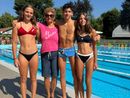 (Nella foto, da sinistra: Martina Biso, Fabio Callegari e Giorgia Gramegna con la coach Eliana Rampini)