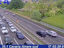 Le code in Autolaghi dopo l'incidente (foto webcam Autostrade per l'Italia)
