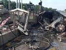FOTO. Auto si schianta alla barriera di Gallarate e prende fuoco: un morto in Autolaghi