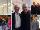 Dall'alto in senso orario Alberto Cerruti, classe 1954, milanese, al museo Fifa di Zurigo con la Coppa del Mondo, con l'indimenticabile Gigi Riva e poi con Tardelli, Marini, Gentile e Collovati, poi ancora con Gentile di cui ha scritto il libro e, qui sopra a sinistra, a casa di Candida, la nipote di Rombo di Tuono