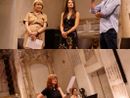 Foto durante i dialoghi multidisciplinari, da sx professoressa Lucinda Buja, pittrice Valentina Martini, architetto Alessio Proietti