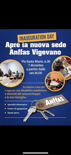 Vigevano, inaugurazione della nuova sede dell’Anffas Vigevano