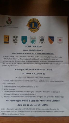 I Club Lions di Zona impegnati nella prevenzione del diabete