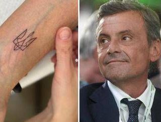 Calenda e il tatuaggio per l'Ucraina, la foto su X