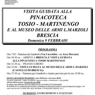Gambolò, il Museo Archeologico Lomellino porta soci e appassionati alla Pinacoteca Tosio-Martinengo