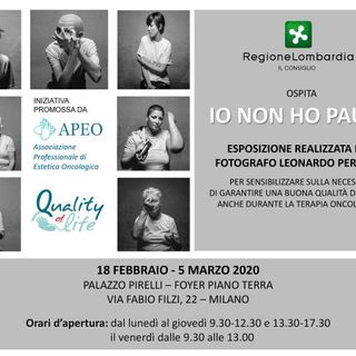 “Io non ho paura”: domani a Palazzo Pirelli l’inaugurazione della mostra fotografica  dedicata alla storia di donne che lottano ogni giorno contro il cancro