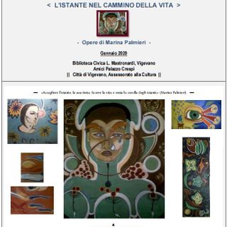 Vigevano: Marina Palmieri espone all’androne della biblioteca civica Mastronardi, con la mostra &quot;L'istante nel cammino della vita&quot;
