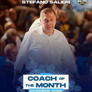 Basket serie B, Stefano Salieri votato da LNP come "coach del mese di dicembre"