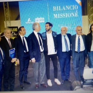 DA SX: Gen. Parrinello, Pagliara, Mornati,  Malagò, Tamberi, Pres. Giomi, Campari,  Fraccaroli, Salis