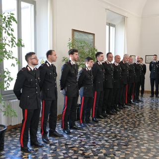 Pavia, presentati cinque nuovi allievi marescialli dei Carabinieri al comando provinciale