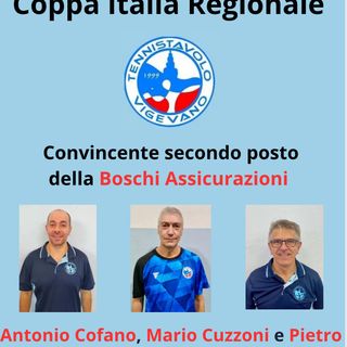 Tennistavolo: Coppa Italia regionale, la Boschi Assicurazioni ottiene un ottimo secondo posto
