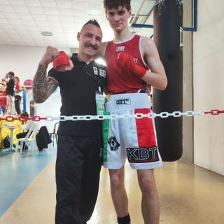 Nelle prima foto il tecnico Berbiglia con Francesco Grisorio, nelle seconda Berbiglia con Leonardo Prestini