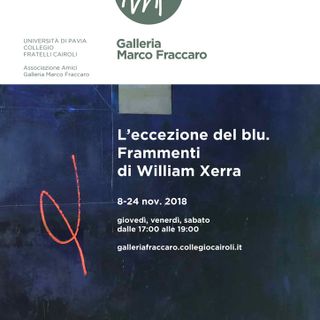 Pavia: mostra in azzurro di William Xerra alla galleria Marco Fraccaro
