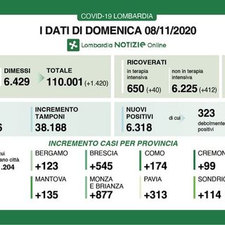 Coronavirus, in provincia di Pavia altri 313 contagi. In Lombardia 6.318 casi e 117 vittime