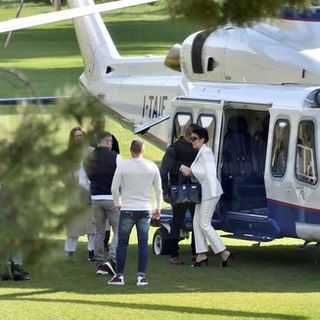 #Sanremo2020: Georgina è atterrata al campo golf, Ronaldo è rimasto alla Continassa. Arriverà in serata?