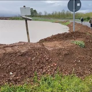 Maltempo in Lomellina: preoccupa il Sesia, strade e ponti chiusi. A Candia pronto un piano per evacuare la popolazione