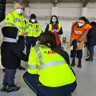 I bambini ucraini malati salvati dalla guerra e portati in Italia per le cure