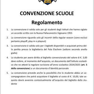 Basket serie A2, salgono a 12 le convenzioni con le scuole del territorio per tifare Vigevano 1955