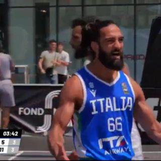 Basket, un grande Peroni (9 punti) trascina l'Italia in semifinale nelle qualificazioni del Fiba Europe Cup 3x3