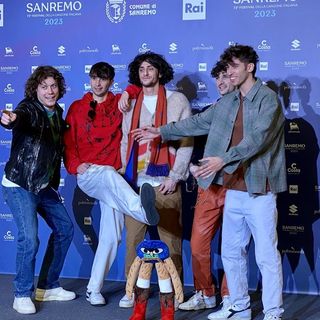 I Colla Zio in sala stampa al Casinò di Sanremo