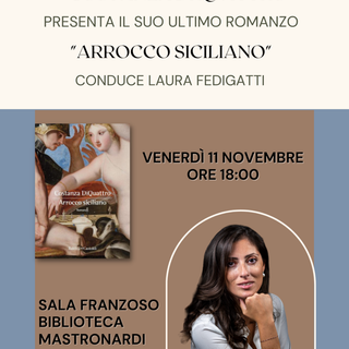 Vigevano: alla biblioteca Mastronardi, la presentazione del libro &quot;Arrocco Siciliano&quot;