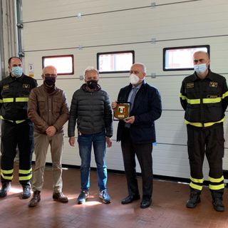 Il nuovo direttore regionale dei Vigili del fuoco Marco Cavriani, in visita al comando di Pavia