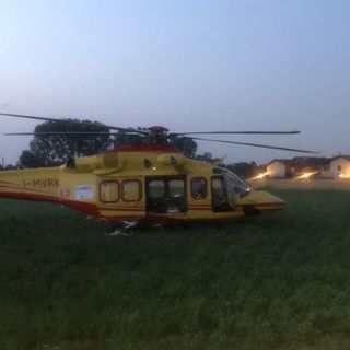 Corbetta: malore improvviso in bicicletta, 53enne elitrasportato in ospedale