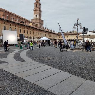 Vigevano: si gira uno spot in piazza Ducale