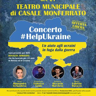 Casale Monferrato (AL), Teatro Municipale in musica per l'Ucraina