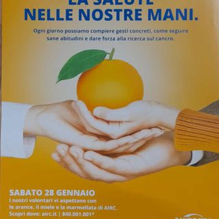 Pieve del Cairo: sabato 28 gennaio tornano le arance dell'Airc