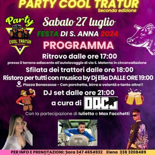 Dorno: torna l'evento &quot;Party cool tratur&quot; giunto alla 2° edizione