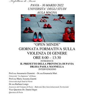 Pavia: “Open minds” giornata formativa sulla violenza di genere