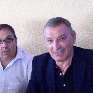 Gigi Riva a tavola con Claudio Ferretti in occasione dell'ultima visita a Leggiuno di Rombo di Tuono