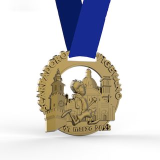 Vigevano, 15° Scarpadoro: - 1 mese al via!. Ecco la medaglia celebrativa