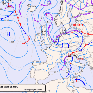 Previsioni meteo per martedì 16, mercoledì 17, giovedì 18 (aprile)