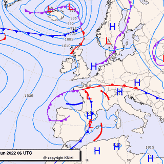 Previsioni meteo per mercoledì 22, giovedì 23, venerdì 24 (giugno)