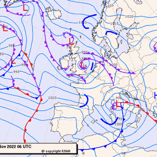 Previsioni meteo per martedì 22, mercoledì 23, giovedì 24 (novembre)