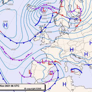 Previsioni meteo per mercoledì 24, giovedì 25, venerdì 26 (novembre)