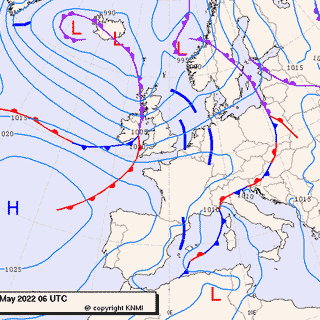 Previsioni meteo per mercoledì 25, giovedì 26, venerdì 27 (maggio)