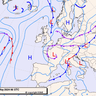 Previsioni meteo per martedì 7. mercoledì 8, giovedì 9 (maggio)