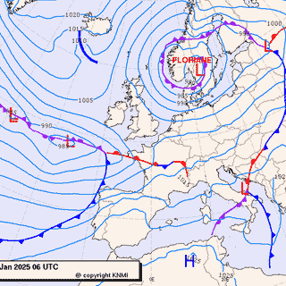 Previsioni meteo per mercoledì 8, giovedì 9, venerdì 10 (gennaio)