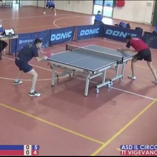 Tennistavolo serie A1: trasferta amara per la Pellicceria Cane Vigevano. Troppo forte il Circolo Prato