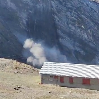 Sono due trentenni novaresi i dispersi della frana in Val Formazza. In un video il momento del distacco