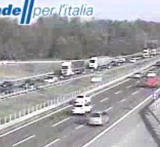 Le code viste dalla webcam di Autostrade per l'Italia