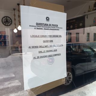 Vigevano: bar utilizzato come ritrovo di spacciatori, il questore dispone la chiusura di 5 giorni