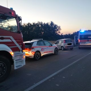L'incidente avvenuto sulla provinciale 26